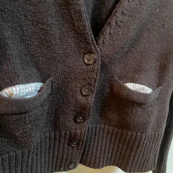 Tommy Hilfiger Women's Knitted Merino Wool Button Up Sweater Small - Picture 7 of 11